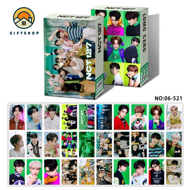 GIFT การ์ดโลโม่ lomo card 30ใบ/กล่อง โฟโต้การ์ด อัลบั้ม kpop: NCT127 STICKER,NCT DREAM,TREASURE,GOT7,BTS,RM,โลโม่การ์ด