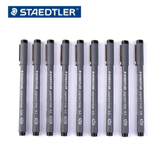 ปากกาตัดเส้น Staedtler Pigment liner **สีดำ**