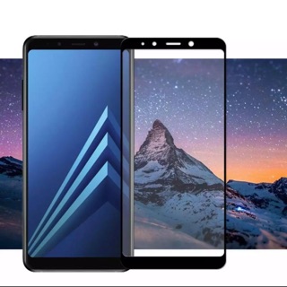 ฟิล์มกระจกนิรภัย เต็มจอ Samsung Galaxy A7 2018 / A9 2018 / A9pro ฟิล์มขอบดำ ฟิล์มกันรอย ฟิล์มกันกระแทก ฟิล์มกระจกซั