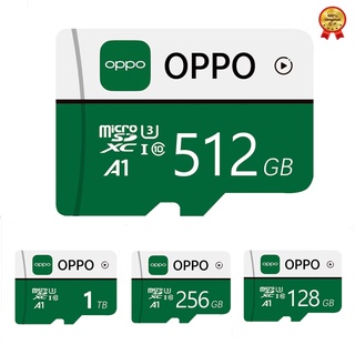 การ์ดหน่วยความจํา ความเร็วสูง OPPO 2.0 Micro Sd Card Tf Card Class 10 Tf Card 256GB 512GB 1TB