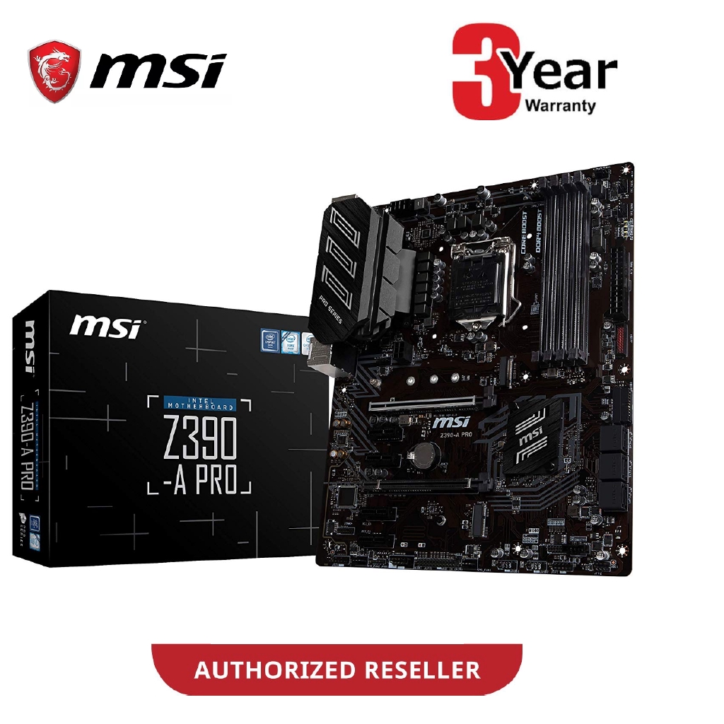 MSI Z390-A PRO INTEL Socket1151 Z390-A PRO LGA1151 เมนบอร์ด