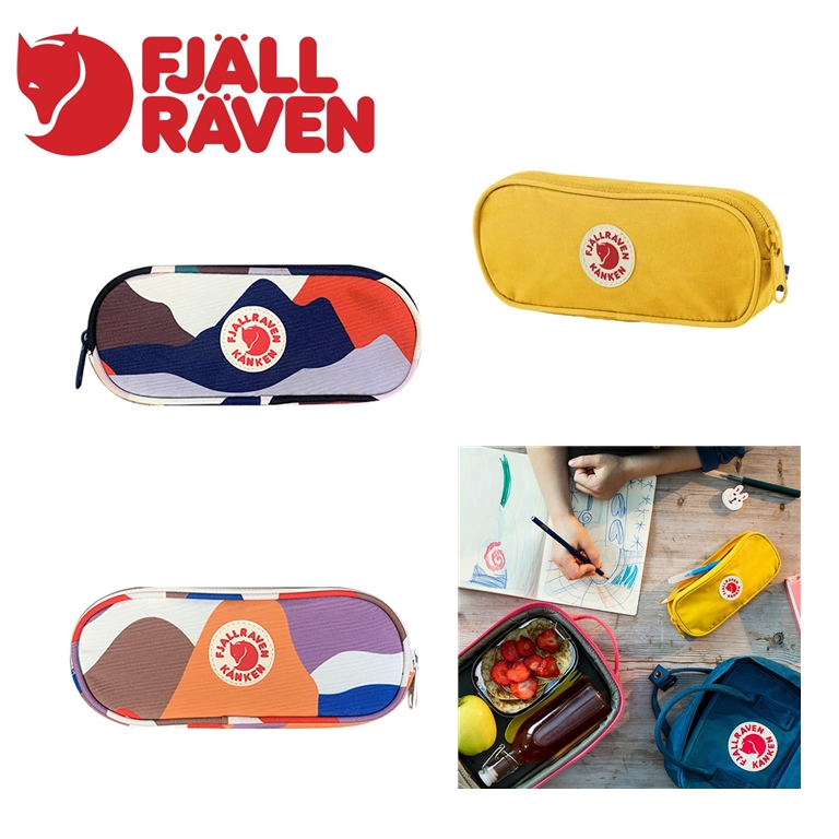 Fj α llr α ven Arctic Fox k α nken กระเป๋าดินสอ เครื่องเขียนนักเรียน กระเป๋าดินสอ ผ้าแคนวาส เรียบง่าย มัลติฟังก์ชั่น กระเป๋าดินสอ Kongken