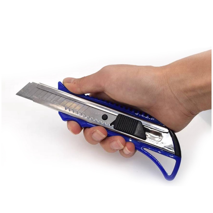 AT.Store [แพ็คคู่+ใบมีด] มีดคัตเตอร์ 18mm คัตเตอร์พกพา ใบมีดคมกริบ แข็งแรงพิเศษ พร้อมกล่องใบมีดสำรอง คัตเตอร์ใหญ่ - รูปที่ 6