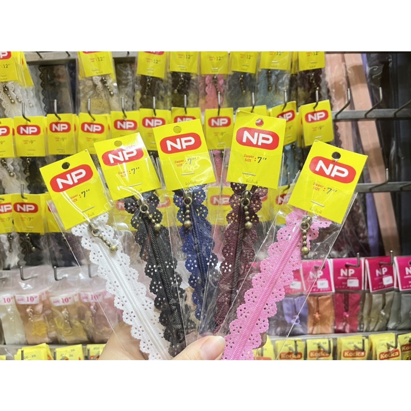 ซิปลูกไม้ หัวรมดำ 7-14นิ้วซิปกระเป๋า ซิปสวยๆ ซิปกางเกง ซิปเสื้อ ซิป