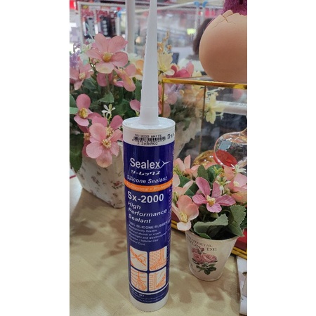 กาวซิลิโคน Sealex Sx-2000🌺 สีขาว ทนร้อน 🌺รหัส 2812045900🚚🚚🚚