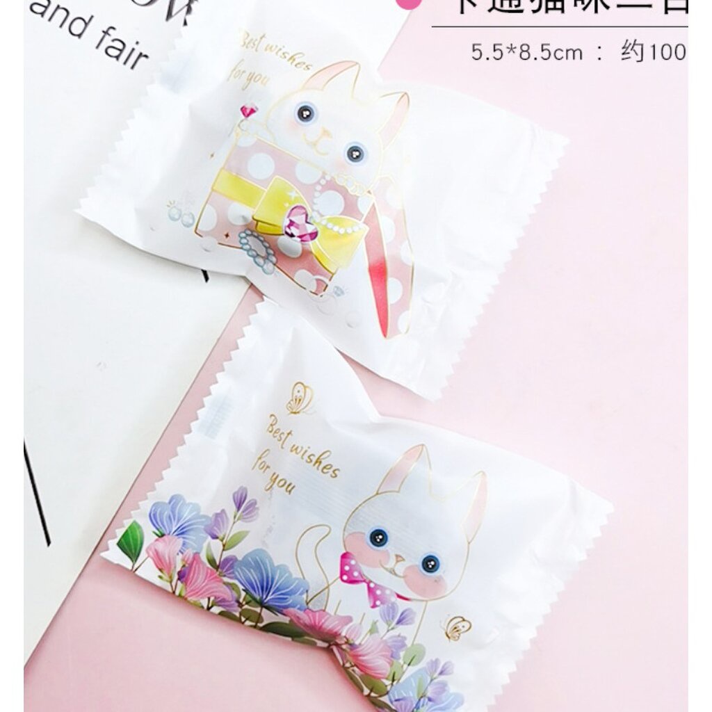 ถุงซีล ใส่ขนม คุกกี้ ลูกอม ขนาด 7x9.5-10 ซม. จำนวน 97-100 ใบ/แพ็ค ชุดที่ 3/4 - รูปที่ 5