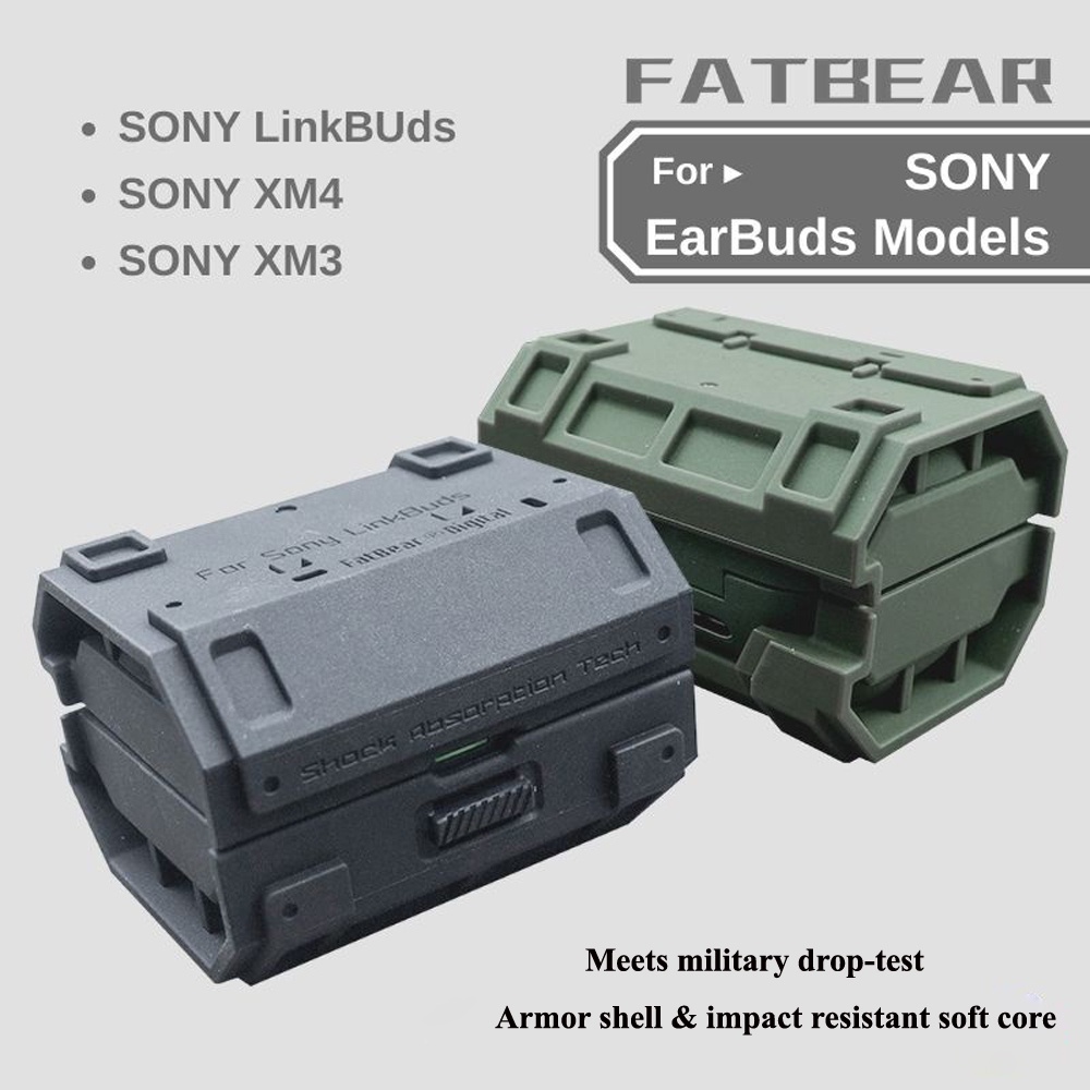 Fatbear เคสหูฟังบลูทูธ กันกระแทก สําหรับ SONY LinkBuds WF-L900 WF-1000XM4 WF-1000XM3
