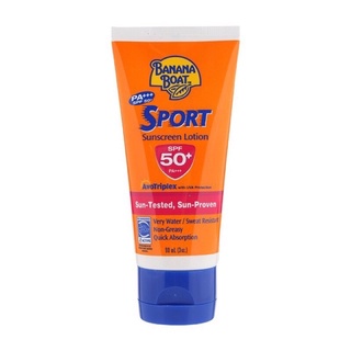 ☀️Exp.05/2024 🔥Banana Boat Sport Sunscreen Lotion SPF50+PA+++ 90ml.