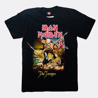 เสื้อวงร็อค IRON MAIDEN / เนื้อผ้าดี ซักไม่หด เสื้อยืดผช เท่ๆ คอลูกเรือ เสื้อยืดผช เท่ๆ คอลูกเรือ