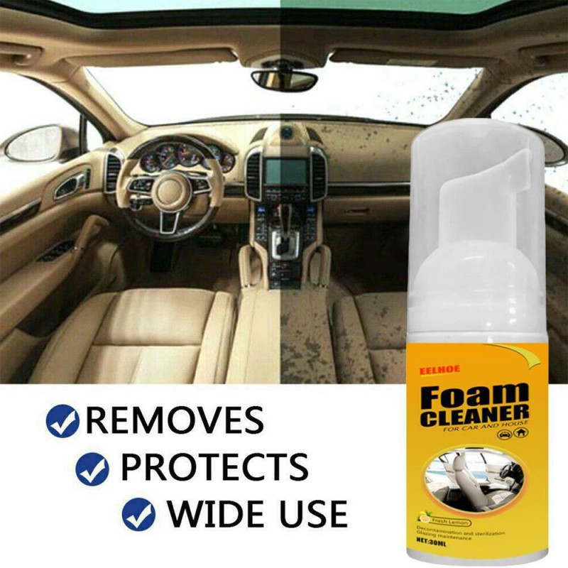 การดูแลกระจกรถยนต์ 30ml Car Interior Cleaning Foam Cleaner Car Seat