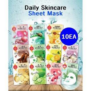 [Eba] Pure Essence Sheet Mask - 21ml * 10แผ่น มาส์กหน้าเกาหลีเพื่อความสวย