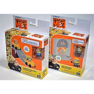 Despicable Me 3 Cheese Festival &amp; Jail Escape Micro Minion Playset มินเนี่ยน ของแท้