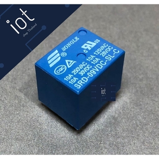 Relay 09V 250V 10A 5 pin รีเลย์ 9 โวลต์