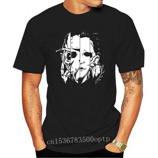 เสื้อยืดโอเวอร์ไซส์เสื้อยืดคลาสสิกพิมพ์ลาย Jason, Krueger, Michael Myers แฟชั่นฤดูร้อนสําหรับผู้ชายS-3XL