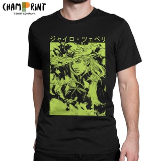 T-Shirtเสื้อยืดแขนสั้น ผ้าฝ้าย 100% พิมพ์ลาย JoJos Bizarre Adventure สําหรับผู้ชาย S-5XL