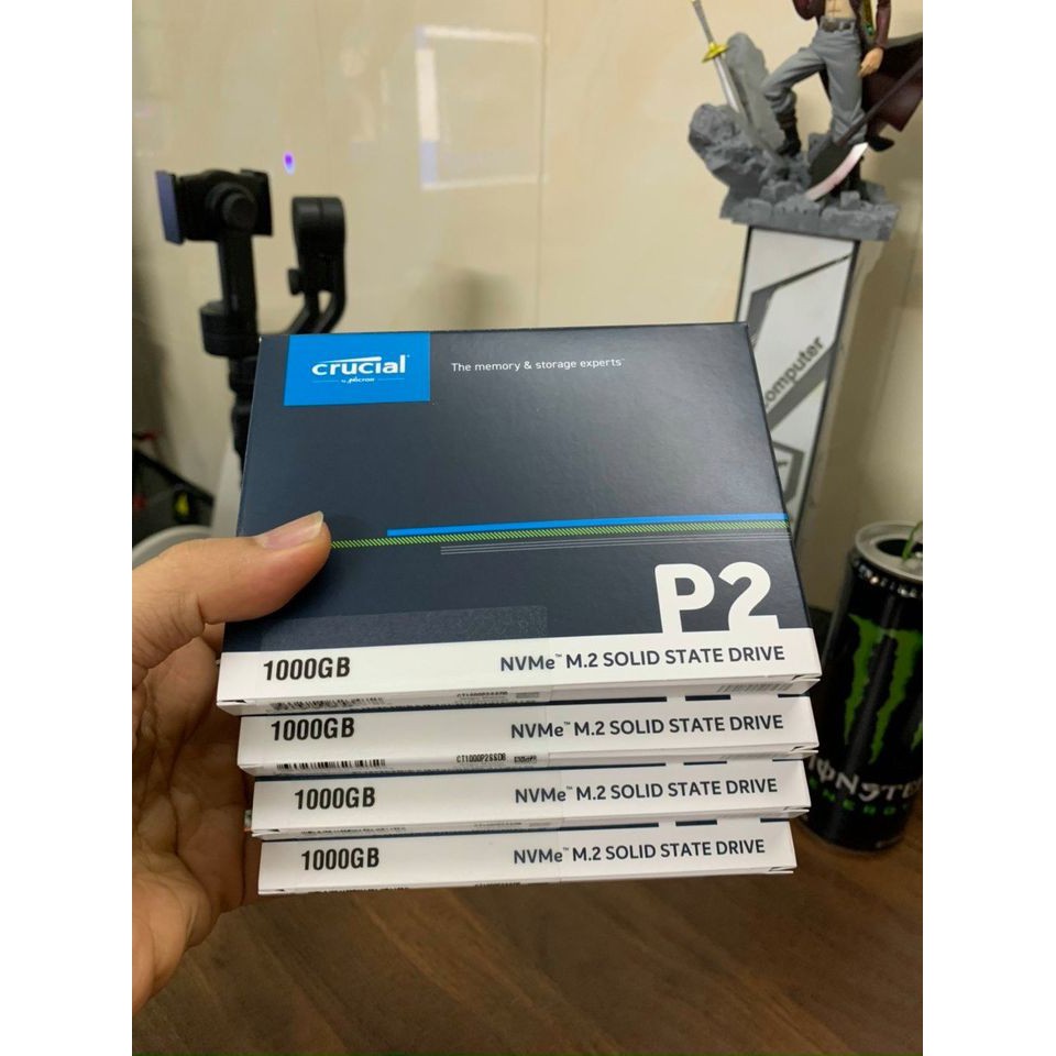 M.2 PCIe NVMe Crucial 1T Gen 3x4 SSD