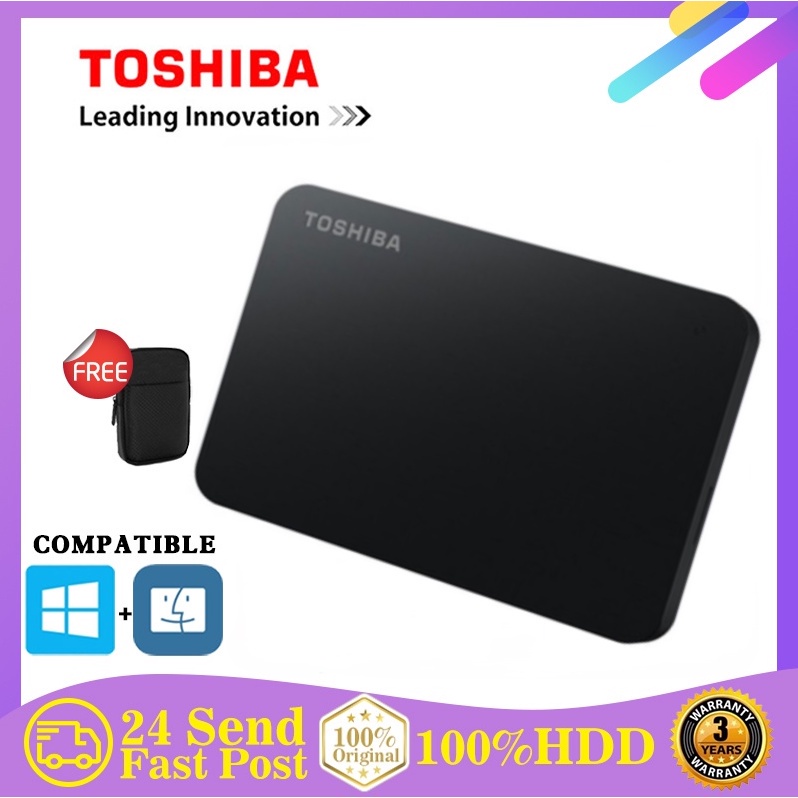 Authentic ！Hard Disk 2TB 500GB 1TB External TOSHIBA Canvio Harddisk Mobile HDD 2.5\\" USB 3.0 5400RPM