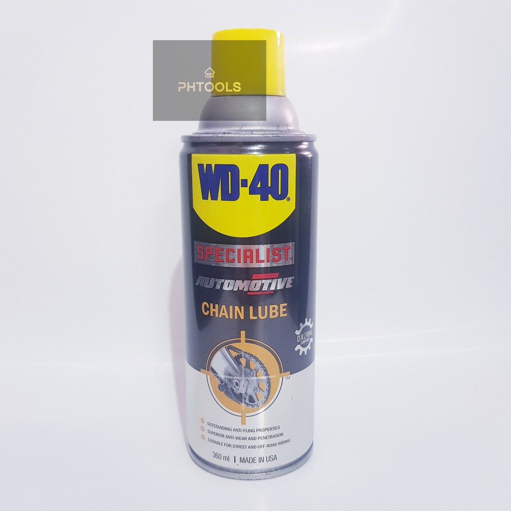 สเปรย์หล่อลื่นโซ่ WD-40 specialist chain lube ขนาด 360 ML