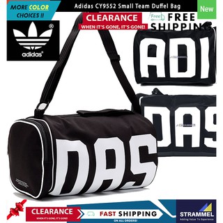 Adidas CY9552 กระเป๋ากีฬา Duffle Weekender ขนาดเล็ก สีดํา