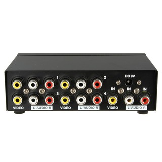 กล่องแปลงสัญญาณ AV Mt-104av 4 Port Video Audio Splitter 1 in 4 Out Av Divider Rca Splitter.