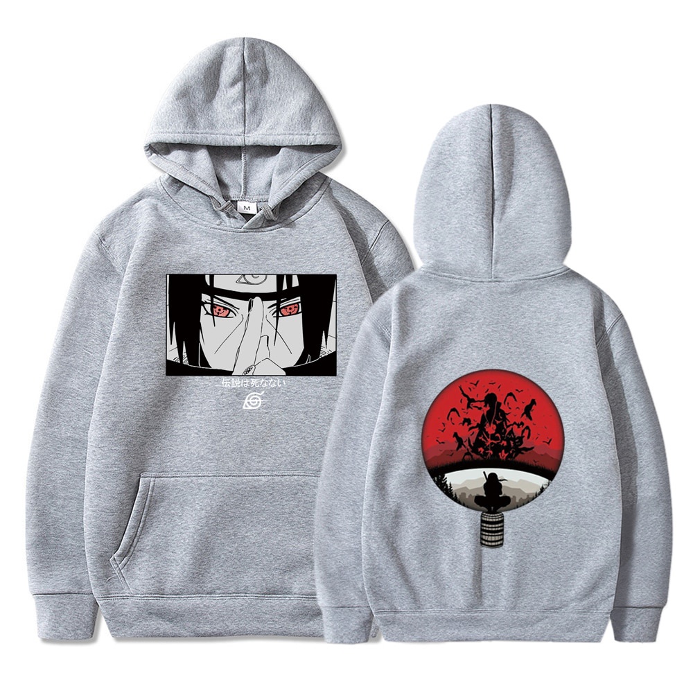 Naruto Anime Hoodie Akatsuki Sasuke Hoodies Men/womens Itachi Streetwear Kawaii Spring Sweatshirts Graphic Unisex Tops #1