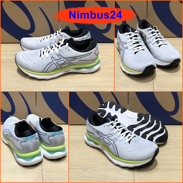 Asics Gel Nimbus24 รองเท้าวิ่งออกกำลัง ทรงสวย น่าใช้ เจลหนานุ่ม ใส่สบายเท้า 1011B359-100