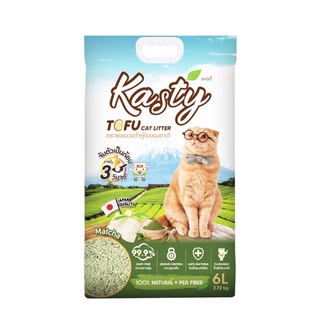 Kasty Matcha Tofu 6L ทรายแมวเต้าหู้ 6L