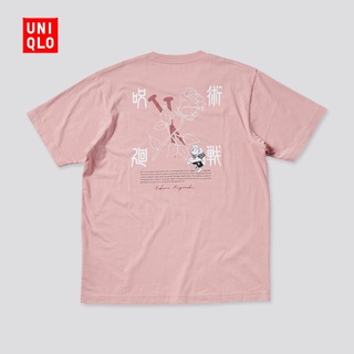 Uniqlo เสื้อยืดคอก ลมแขนสั้นสําหรับผู้ชายและผู้หญิง ( Curse Back To War Comic ) 440679ยืด.สบาย.รัก