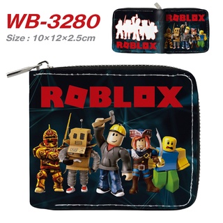 Roblox กระเป๋าสตางค์ ใบสั้น ลายการ์ตูนเกมกระบะทราย 3D เต็มสี ลําลอง สําหรับเด็กนักเรียนผู้ชาย ผู้หญิง ของขวัญ