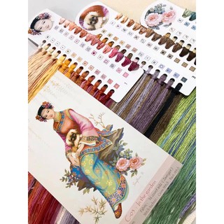 ** พร้อมส่ง ** สาวจีนในสวน (C-03) ชุดปักครอสติช นัทที, Cross Stitch Nattee สินค้า Pre Order