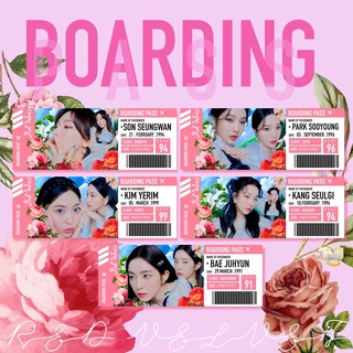 ✈️ Boarding Pass ✈️ ตั๋วเครื่องบิน Red velvet