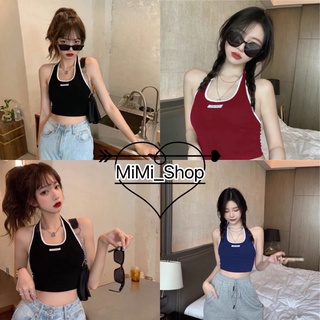 Mimi_shop (315) 🌈 พร้อมส่ง 24ชม. จ้า🌈 เสื้อผ้าแฟชั่น มีให้เลือก2สีสกรีนขาว เสื้อครอป #เสื้อกามทรงสปรอตเก๋ๆ  ใส่สบาย เซ็ก