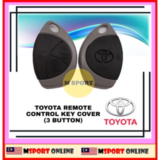 เคสรีโมทกุญแจรถยนต์ 3 ปุ่ม สําหรับ Toyota Vios