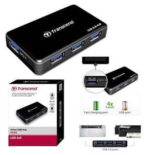 Transcend  HUB 4 Ports+A/Bไฟเลียง USB 3.0 TS-HUB3K/พร้อมส่ง