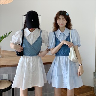 เดรสแขนสั้น เหนือเข่า