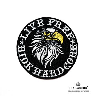 [ พร้อมส่ง ] ตัวรีดติดเสื้อ ลาย นกอินทรีย์ มอเตอร์ไซค์ ไบค์เกอร์ นก Biker Eagle Patch งานปัก DIY ตัวรีด อาร์ม ติดเสื้อ