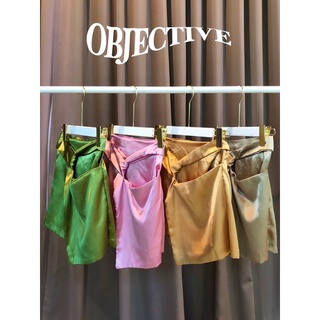 Satin skirt (code : sk002) กระโปรงผ้าซาตินสีพาสเทล