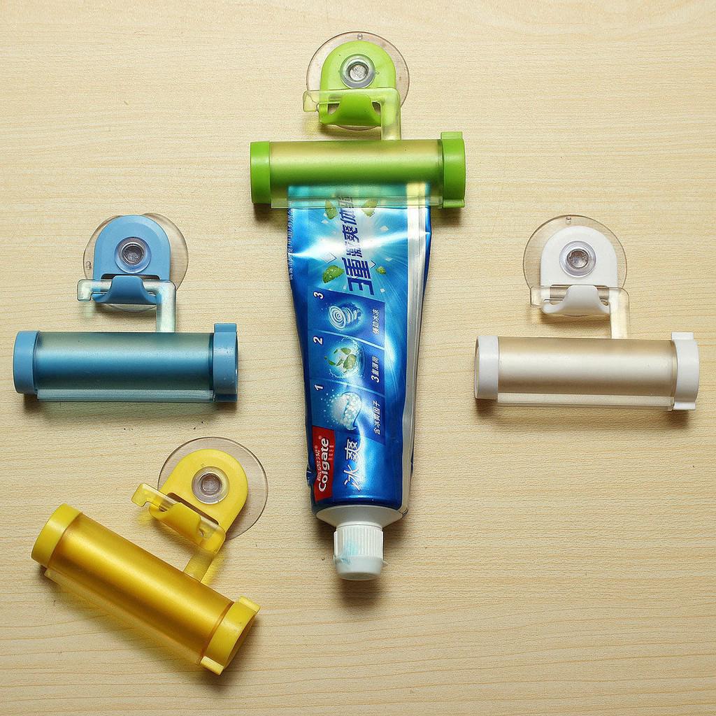 Multi-color Simple Rolling Toothpaste Dispenser Tube Rack