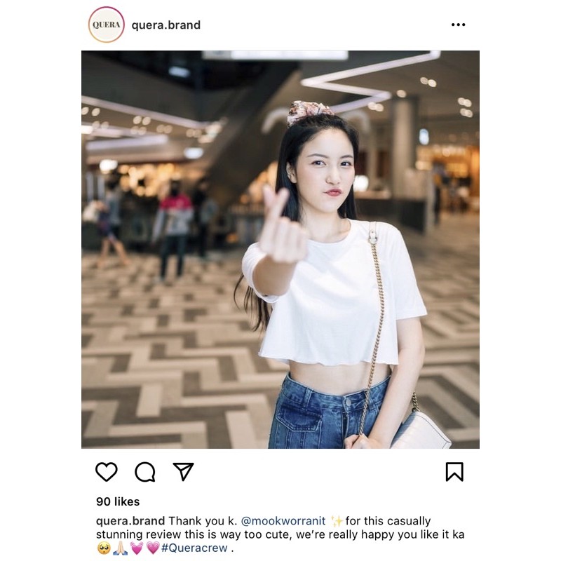 ส่งต่อ basic crop top from quera.brand