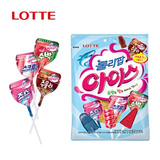 พร้อมส่ง 롤리팝아이스 ลูกอมรสไอศกรีม Lotte Lollipop Ice Candy