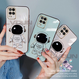 เคส oppo a54 Foldable bracket oppo a54 4g phone case oppo a54 astronaut oppo a54 4g Shockproof case YHY1