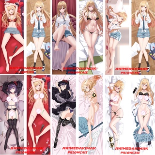 Kitagawa Marin My Dress-Up Darling Dakimakura ปลอกหมอน ลายอนิเมะญี่ปุ่น Game Otaku ปลอกหมอนนุ่ม 50x150 ซม. VN098