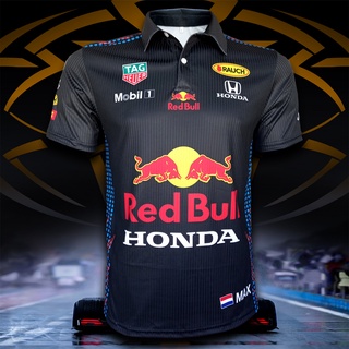 เสื้อโปโล Polo F1 ทีม Red Bull Racing เสื้อโปโลฟอร์มูลาวัน ทีม เรดบูล เรสซิ่ง #FM0019 รุ่น Max Verstappen ไซส์ S-5XL