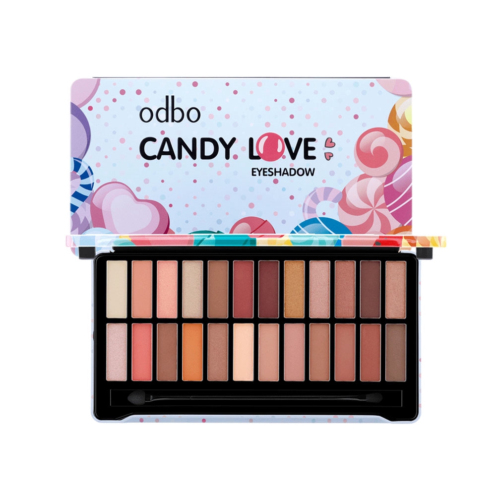 ขายเครื่องสําอางราคาถูก ODBO Candy Love Eyeshadow OD237