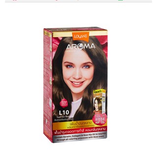 🌟 สีผม L10 สีบลอนด์เข้มประกายหม่น  โลแลน อโรมา โรส คัลเลอร์ ครีม LOLANE AROMA ROSE COLOR CREAM
