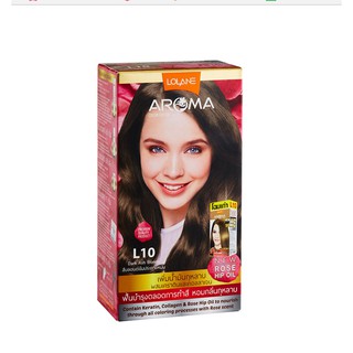 🌟 สีผม L10 สีบลอนด์เข้มประกายหม่น  โลแลน อโรมา โรส คัลเลอร์ ครีม LOLANE AROMA ROSE COLOR CREAM