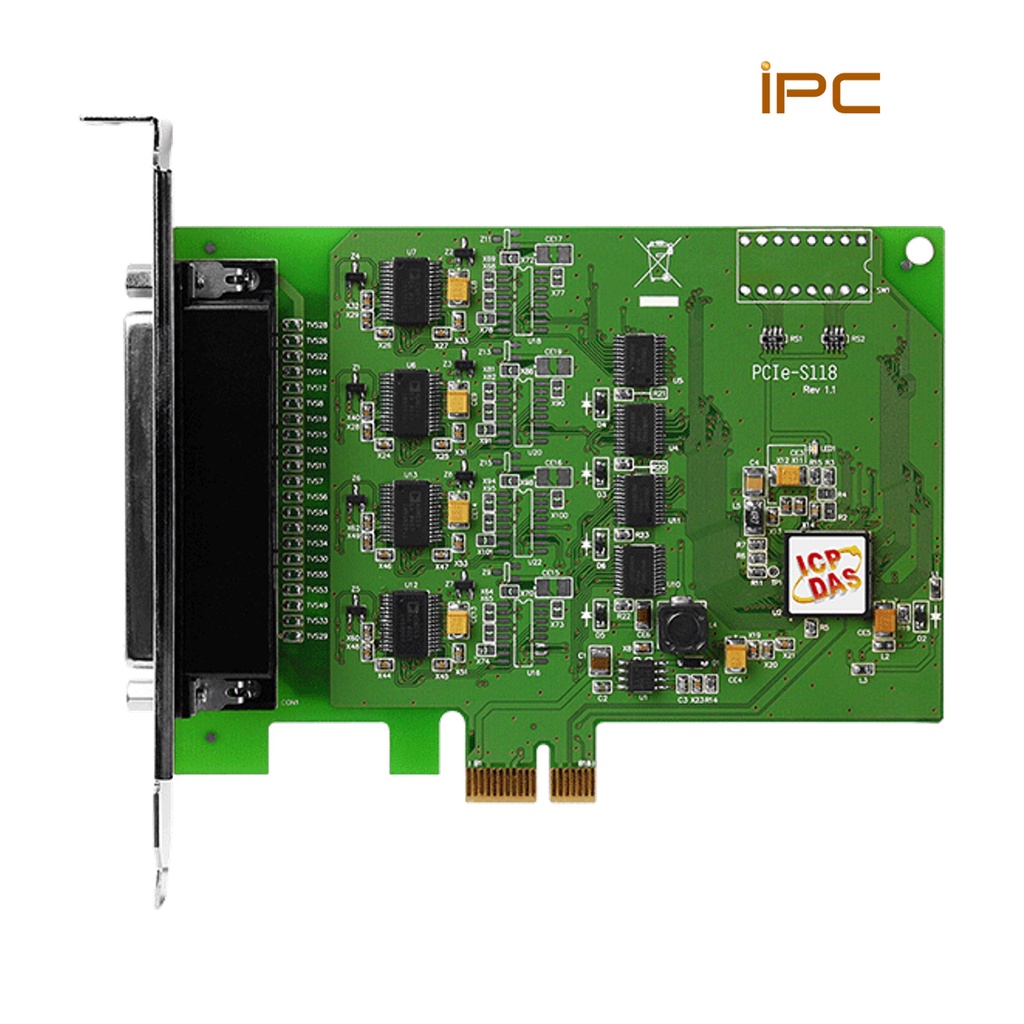 ICP DAS PCIe-S118 | PCIe-S148/D2 PCI Express บอร์ดสื่อสารอนุกรม