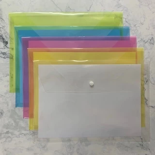 ชิ้น/แฟ้มกระดุมขนาด F4 มี4สี แฟ้มใส่เอกสารช่องเดียว สีสันสดใส บรรจุ1ชิ้น