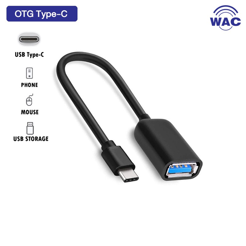 สาย OTG Type-C ใช้สำหรับเชื่อมต่อและโอนถ่ายข้อมูล ระหว่างโทรศัพท์มือถือและอุปกรณ์ USB ต่างๆ