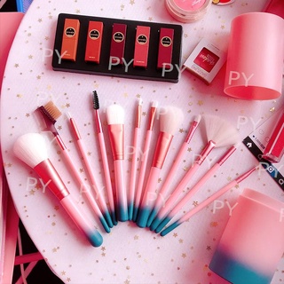 （มี 7 สี）Fashion ชุดแปรงแต่งหน้าBrush Set พร้อมกระบอกแปรง Set 12 ชิ้นแปรงแต่งหน้า